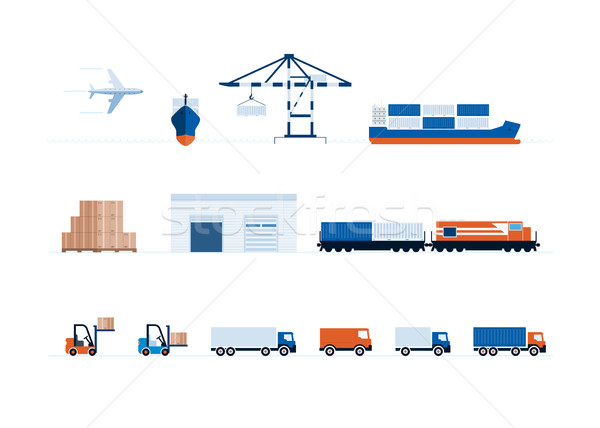 Global Transportation And Delivery  Stock photo © sgursozlu
