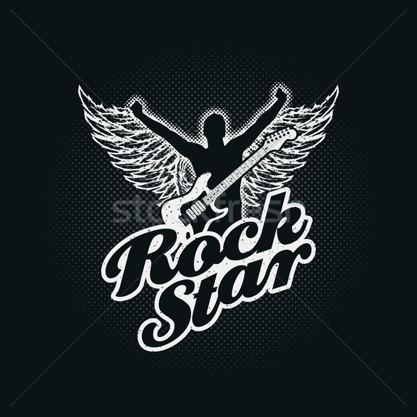 Rock Star typographic design Stock photo © sgursozlu