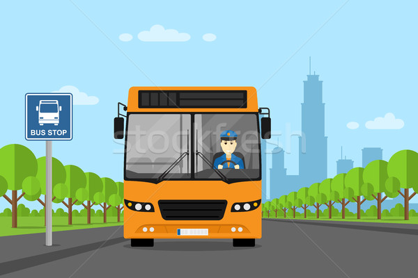 bus driver picture Stock photo © shai_halud