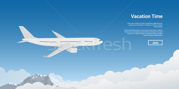 plane flying high Stock photo © shai_halud