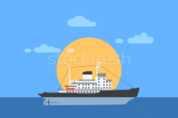 icebraker in the ocean Stock photo © shai_halud