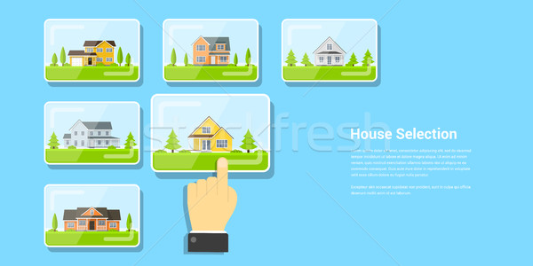 house selection concept Stock photo © shai_halud