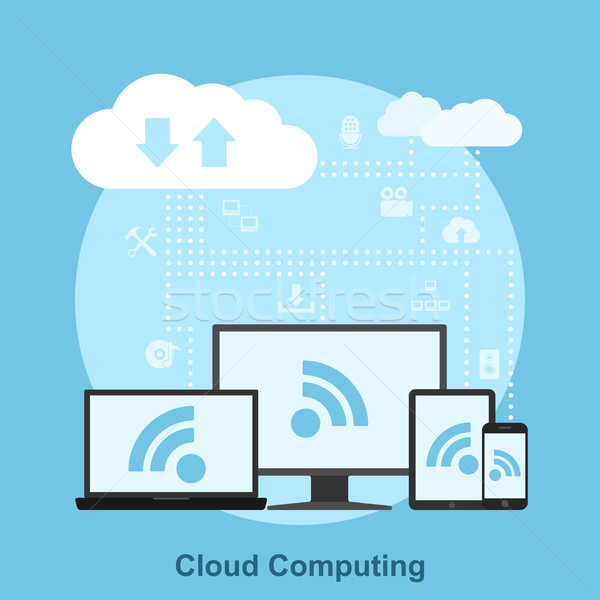 cloud computing Stock photo © shai_halud