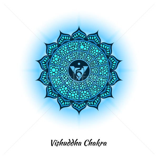 Chakra design symbole utilisé hindouisme bouddhisme Photo stock © shai_halud