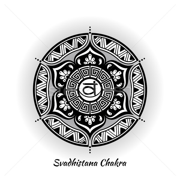 Chakra design symbole utilisé hindouisme bouddhisme Photo stock © shai_halud