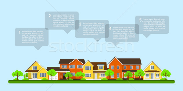 small town infographic Stock photo © shai_halud