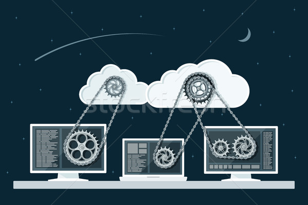 cloud computing Stock photo © shai_halud
