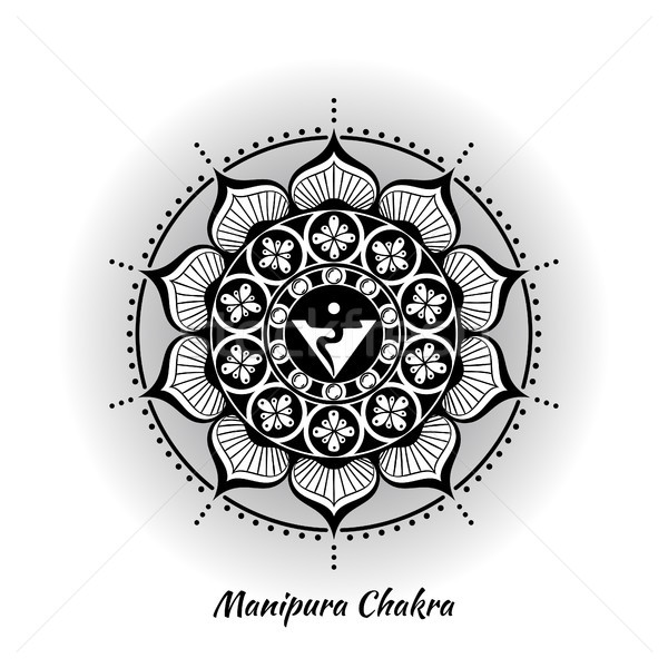 Chakra design simbolo usato induismo buddismo Foto d'archivio © shai_halud