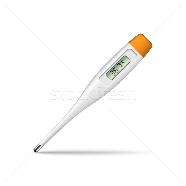 Termometru imagine izolat alb sănătate instrument Imagine de stoc © shai_halud