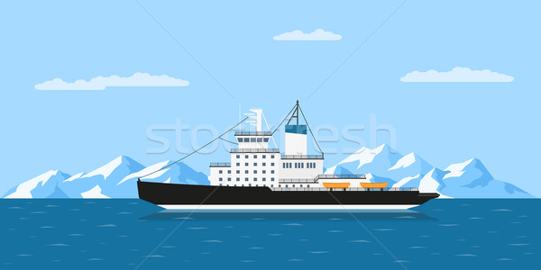 Hajó kép dízel stílus illusztráció üzlet Stock fotó © shai_halud