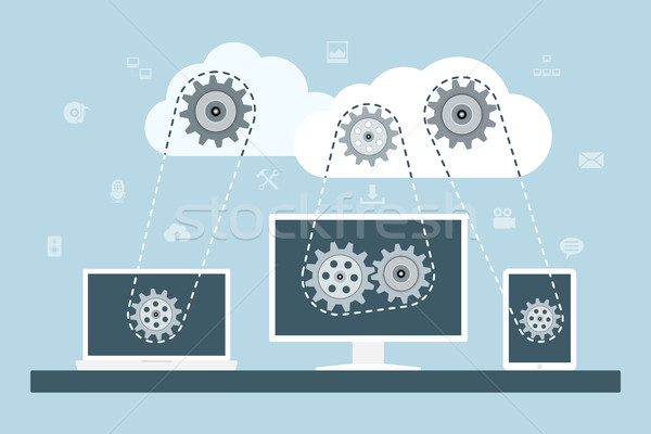 cloud computing Stock photo © shai_halud