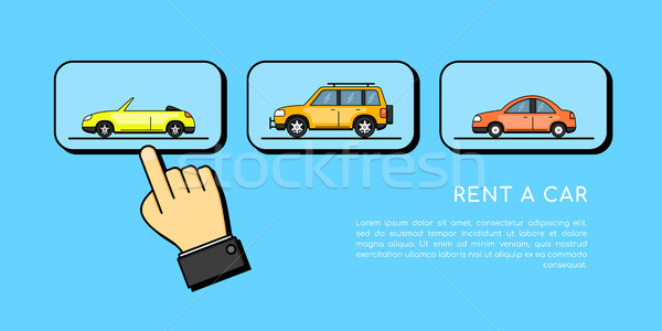 rent a car concept banner Stock photo © shai_halud