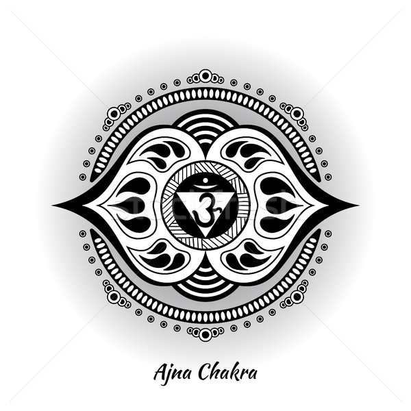 Chakra proiect simbol folosit hinduism budism Imagine de stoc © shai_halud