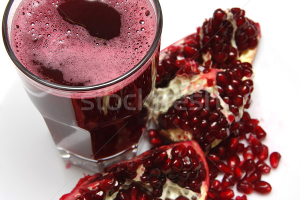 Granatapfel Fruchtsaft weiß Obst Gesundheit Sommer Stock foto © shamtor