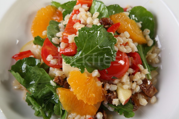 Turuncu salata lüks restoran domates tanıtım Stok fotoğraf © shamtor