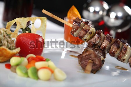 肉 皿 トマト 野菜 キッチン レストラン ストックフォト © shamtor