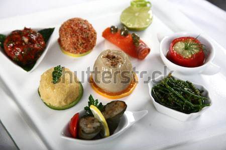 前菜 野菜 魚 食品 オレンジ レストラン ストックフォト © shamtor