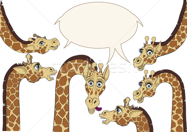 A few giraffes background Stock photo © sharpner
