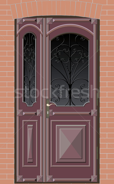 closed door with grille Stock photo © sharpner