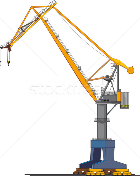 big shipyard crane Stock photo © sharpner