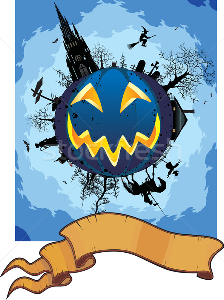 grim halloween card Stock photo © sharpner
