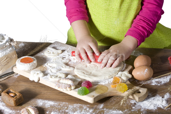 little kid cooks Stock photo © sharpner