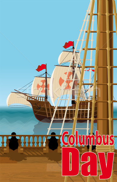 Columbus Day Card Stock photo © sharpner