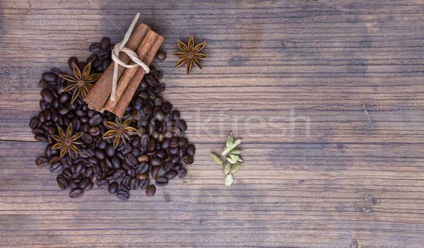 Foto stock: Café · áspero · textura · grãos · de · café