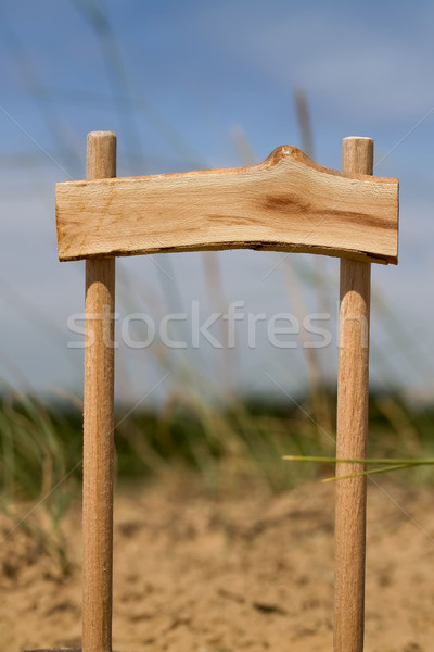 Wooden Pointer in Forest Stock photo © sharpner