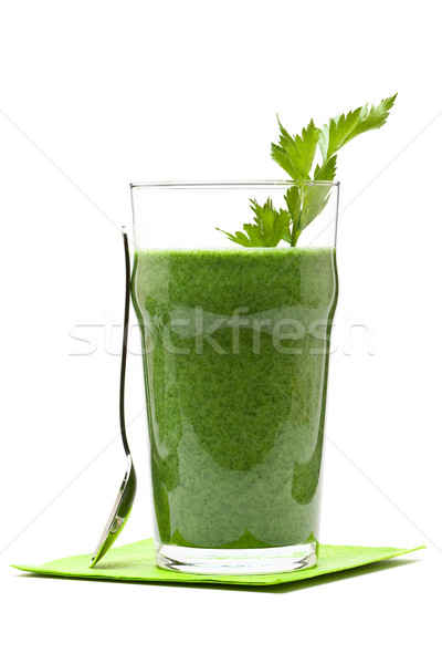 Photo stock: Légumes · smoothie · délicieux · épinards · concombre · banane