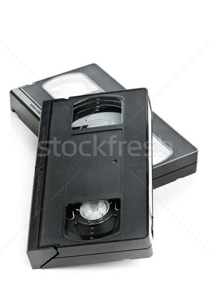 Stock photo: Two video home system movie cassettes