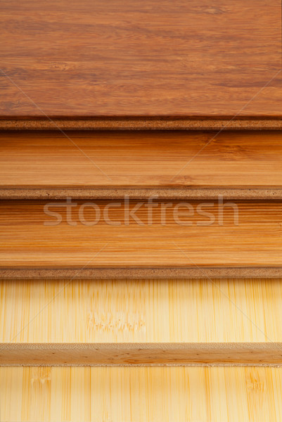 Bambusz parketta közelkép boglya minták fal Stock fotó © ShawnHempel