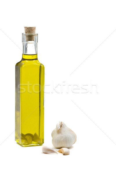 Garlic infused olive oil Stock photo © ShawnHempel