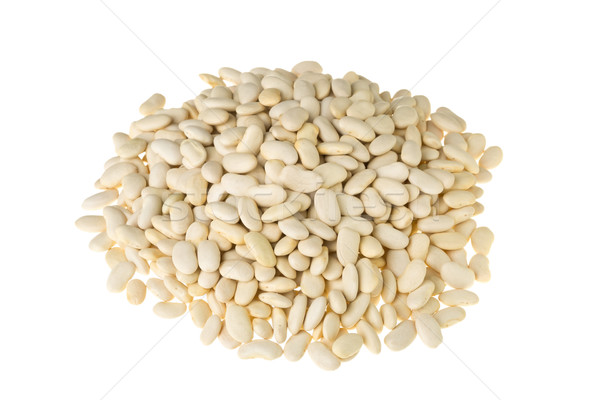 Dry white bean legumes heap Stock photo © ShawnHempel