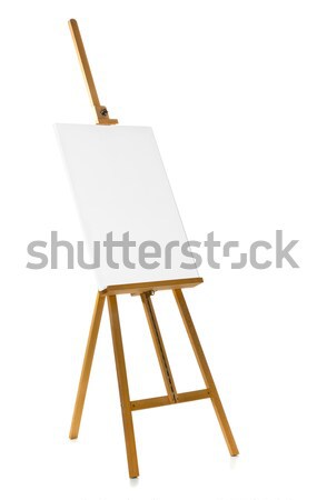 Easel with blank canvas template Stock photo © ShawnHempel