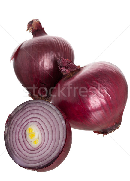 Red onion bulbs Stock photo © ShawnHempel