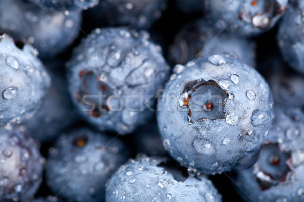 Stock photo: Blueberries macro