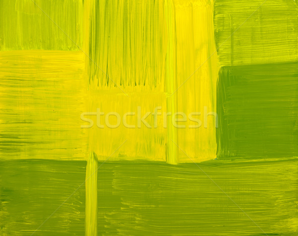 緑 黄色 抽象的な 絵画 キャンバス 草 ストックフォト © ShawnHempel
