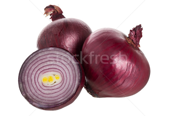Red onion bulbs Stock photo © ShawnHempel