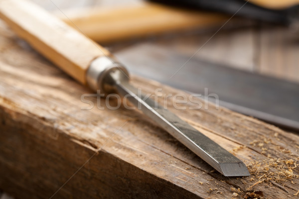 Ferramentas velho madeira trabalhar casa mobiliário Foto stock © ShawnHempel