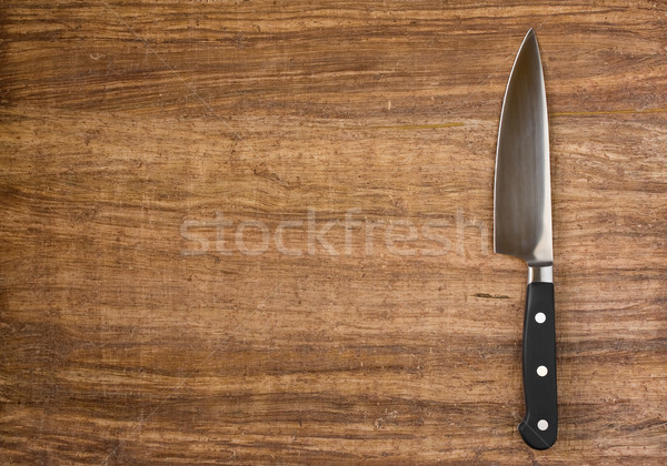 Knife on kitchen table Stock photo © ShawnHempel
