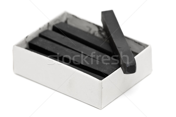 Graphit Buntstifte Karton weiß malen Werkzeuge Stock foto © ShawnHempel