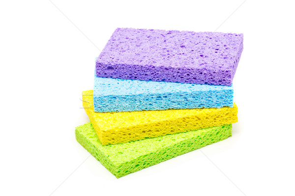 Set of clean cleaning sponges Stock photo © ShawnHempel