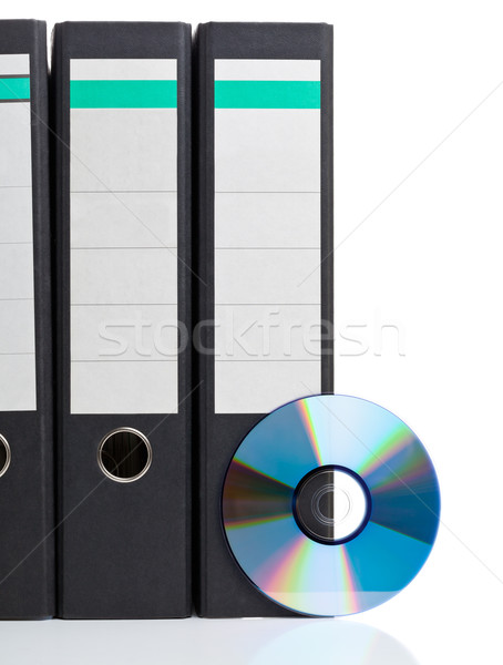 Elettronica memorizzazione dei dati anello compact disc bianco digitale Foto d'archivio © ShawnHempel