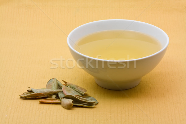 Tea frissen gyógynövény tea levelek fény narancs Stock fotó © ShawnHempel