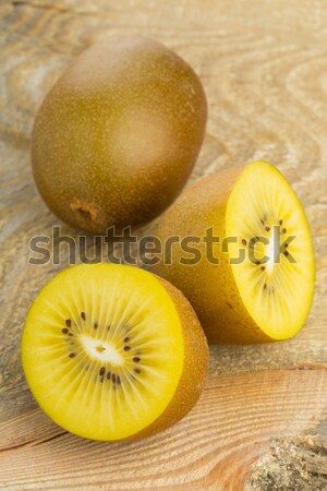 Golden kiwifruit/ kiwi cut and whole Stock photo © ShawnHempel