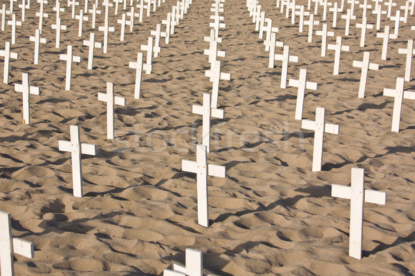 символический крестов набор вверх антивоенный протест Сток-фото © ShawnHempel