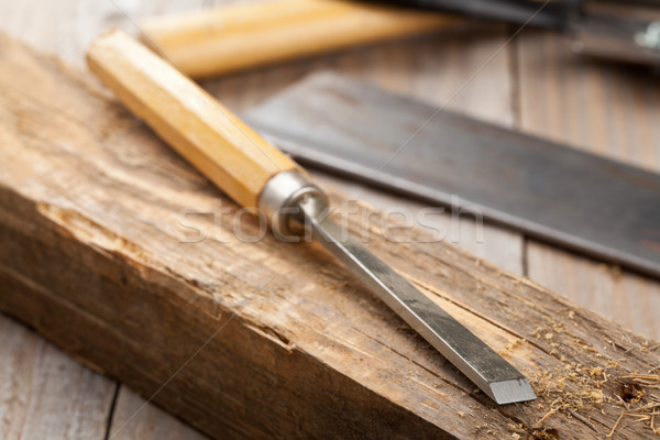 Tools oude hout werk home meubels Stockfoto © ShawnHempel