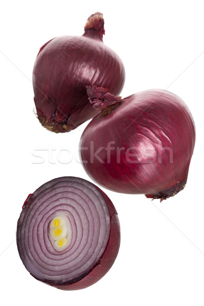 Red onion bulbs Stock photo © ShawnHempel