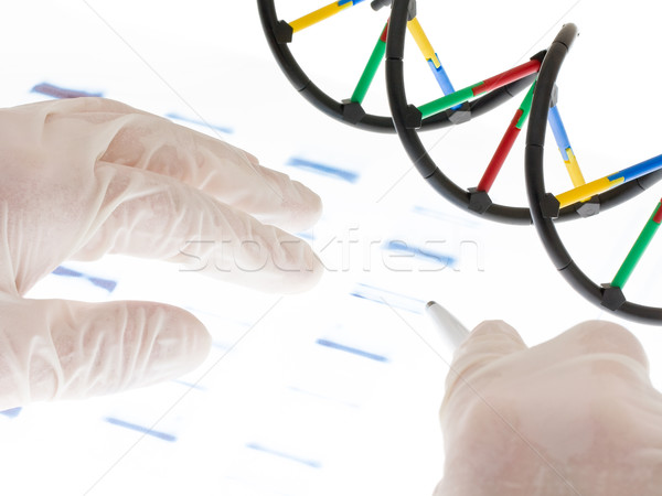 商業照片: DNA · 透明度 · 研究員 · 檢查 · 滑動 · 手